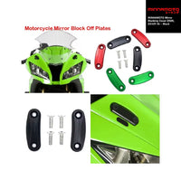 MINNAMOTO Mirror Blanking Cover Kawasaki ZX6R ZX10R 16- Penutup Lubang Spion