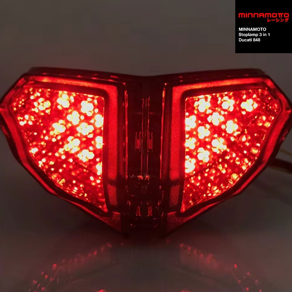 MINNAMOTO Stoplamp Ducati 848 Lampu Rem Belakang + Sein