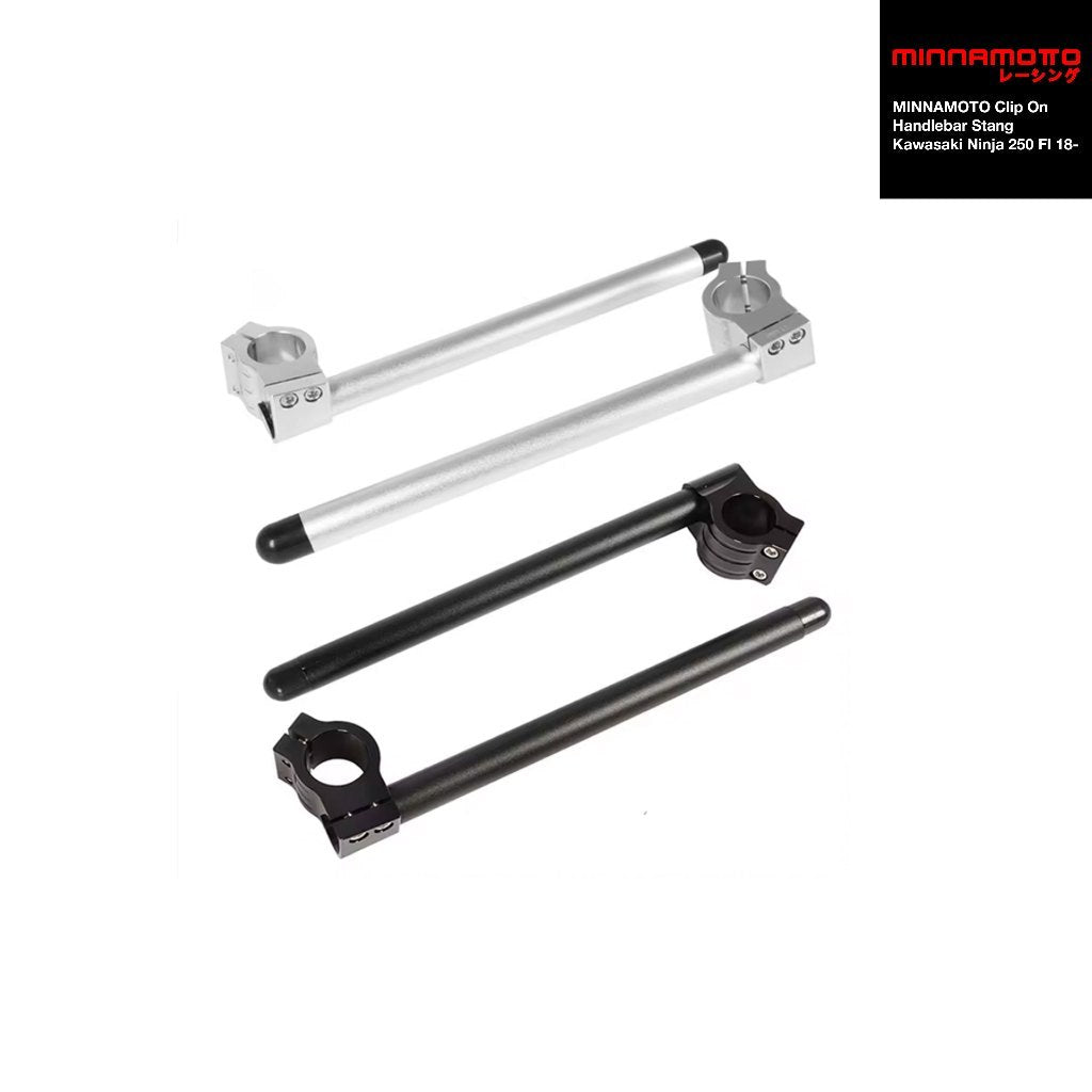 MINNAMOTO Clip On Handlebar Stang Kawasaki Ninja 250 FI 18- / ZX25R / ZX6R / ZX10R