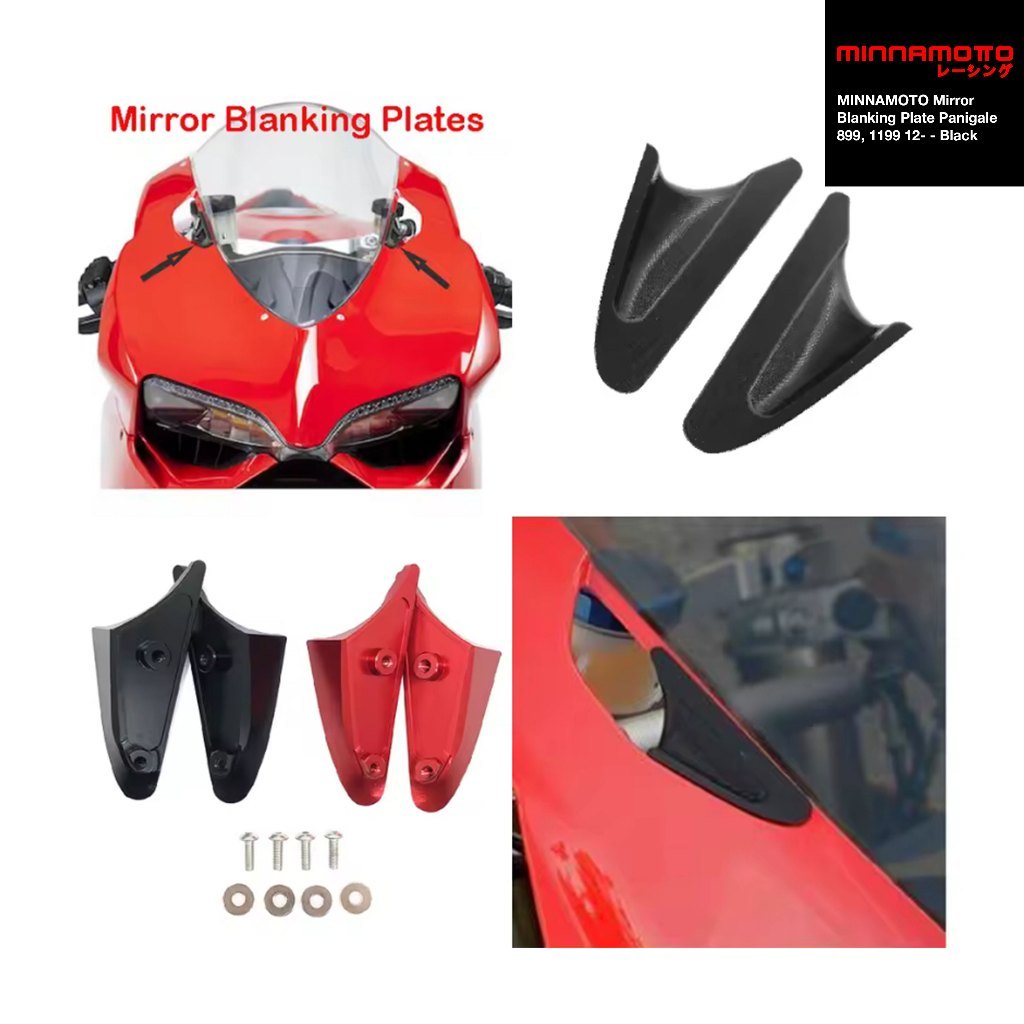 MINNAMOTO Mirror Blanking Plate Ducati Panigale 899 / 1199 12-Up Tutup Lubang Spion