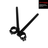 MINNAMOTO Clip On Handlebar Stang Yamaha  R25 14-18 /  R25 V2 19-Up / R15 V3 / R15 V4 / Xabre / R6 / R1 Black