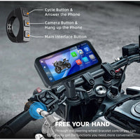 MINNAMOTO Dashcam Camera + GPS Navigator Apple Carplay / Android Touchscreen Universal Motor