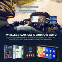 MINNAMOTO Dashcam Camera + GPS Navigator Apple Carplay / Android Touchscreen Universal Motor