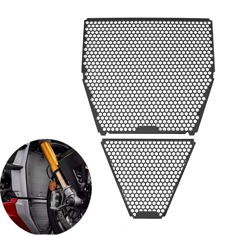 MINNAMOTO Radiator Guard & Downpipe Grille Ducati Panigale / Streetfighter V4 Cover Vgrill Pelindung Cover
