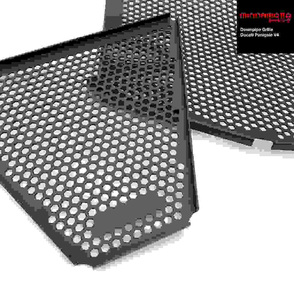 MINNAMOTO Radiator Guard & Downpipe Grille Ducati Panigale / Streetfighter V4 Cover Vgrill Pelindung Cover
