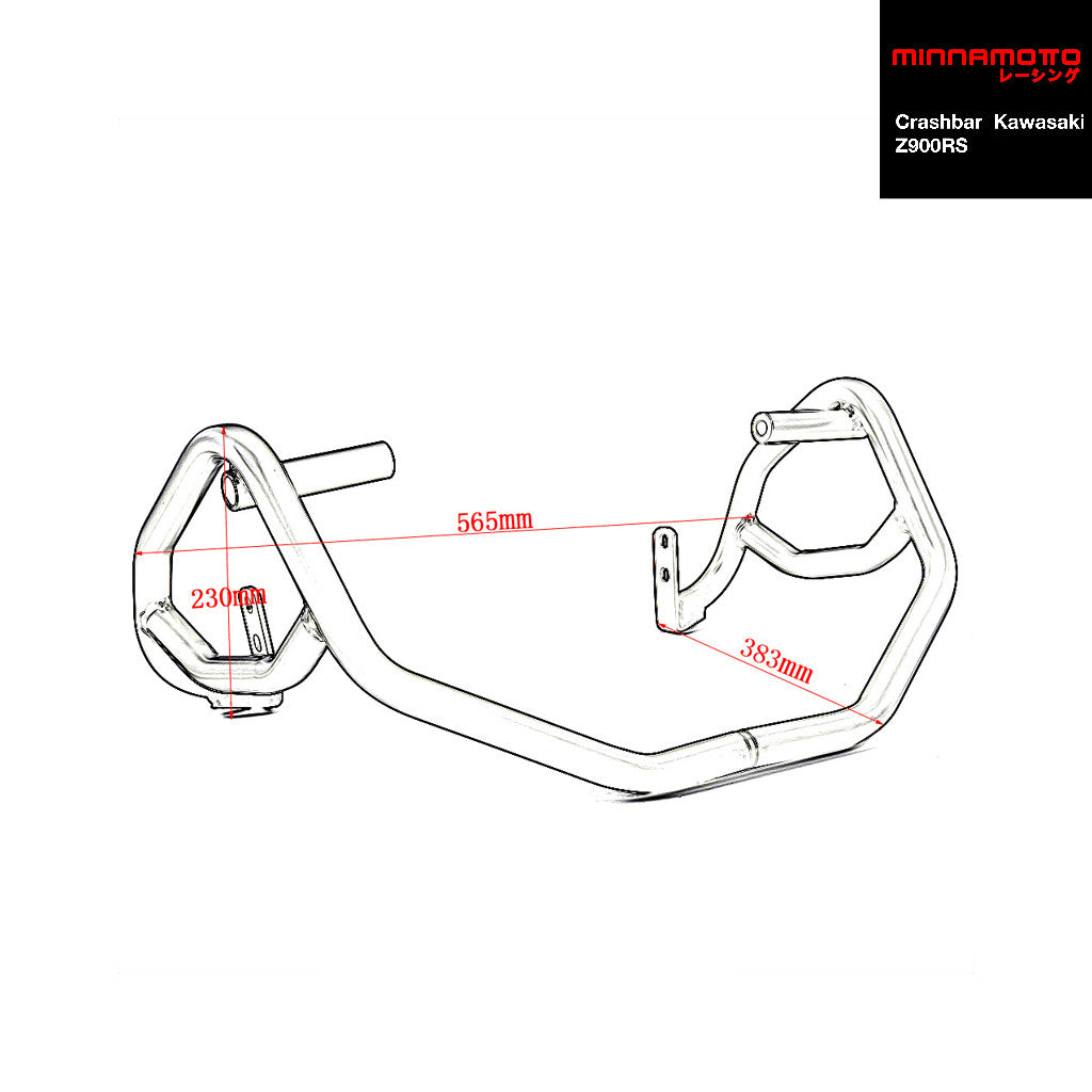 MINNAMOTO Crash Bar Kawasaki Z900 RS Pelindung Mesin