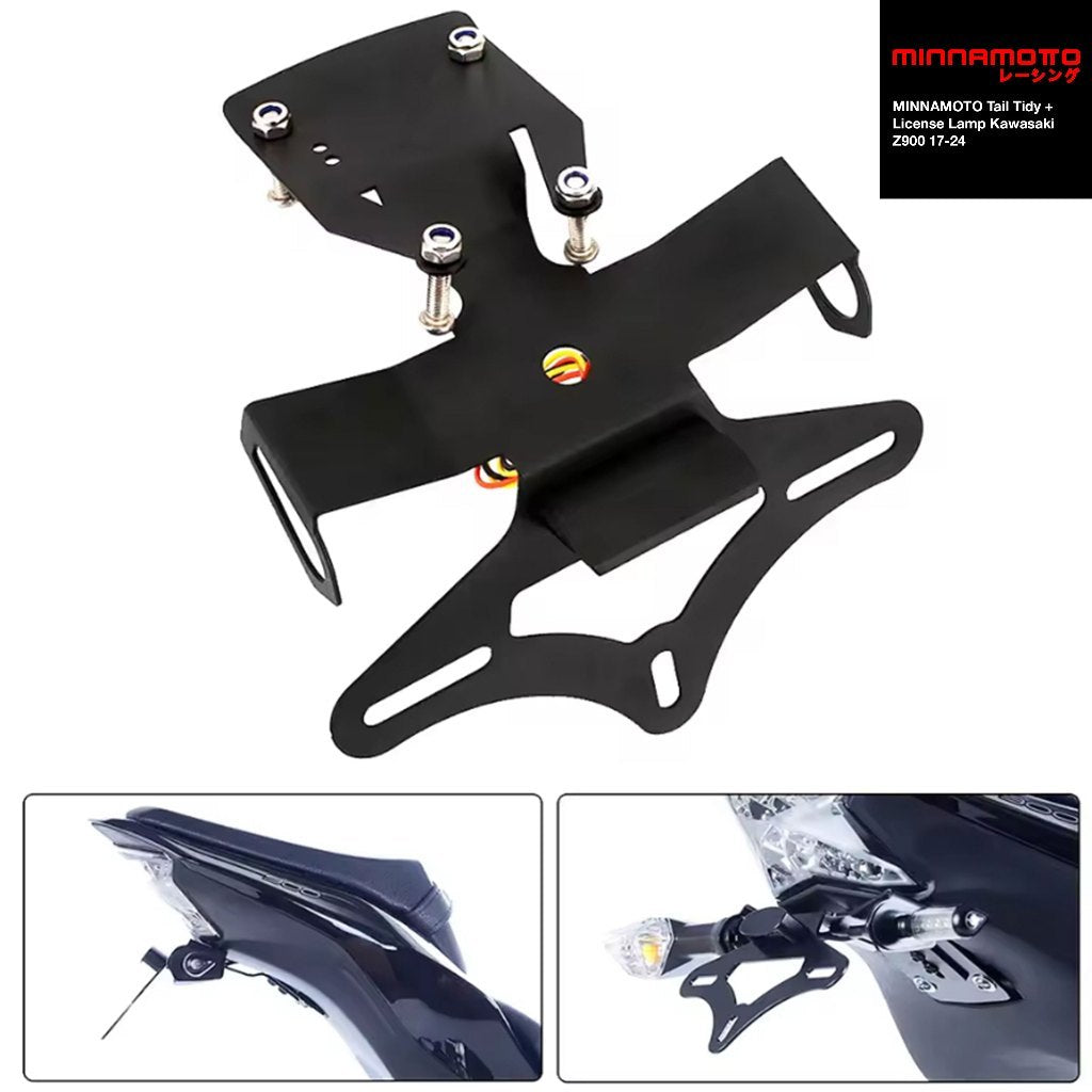 MINNAMOTO Tail Tidy + License Lamp Kawasaki Z900 17-24 / Z900 RS Dudukan Plat