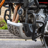 MINNAMOTO Crash Bar Engine Guard CF Moto 450 MT Upper Lower – Black
