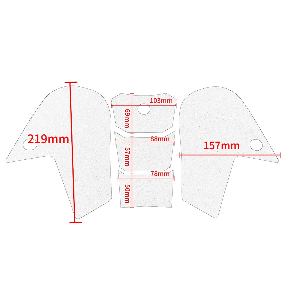 PROF.COMFORTO Side + Center  Tank Pad Yamaha MT09 14-20