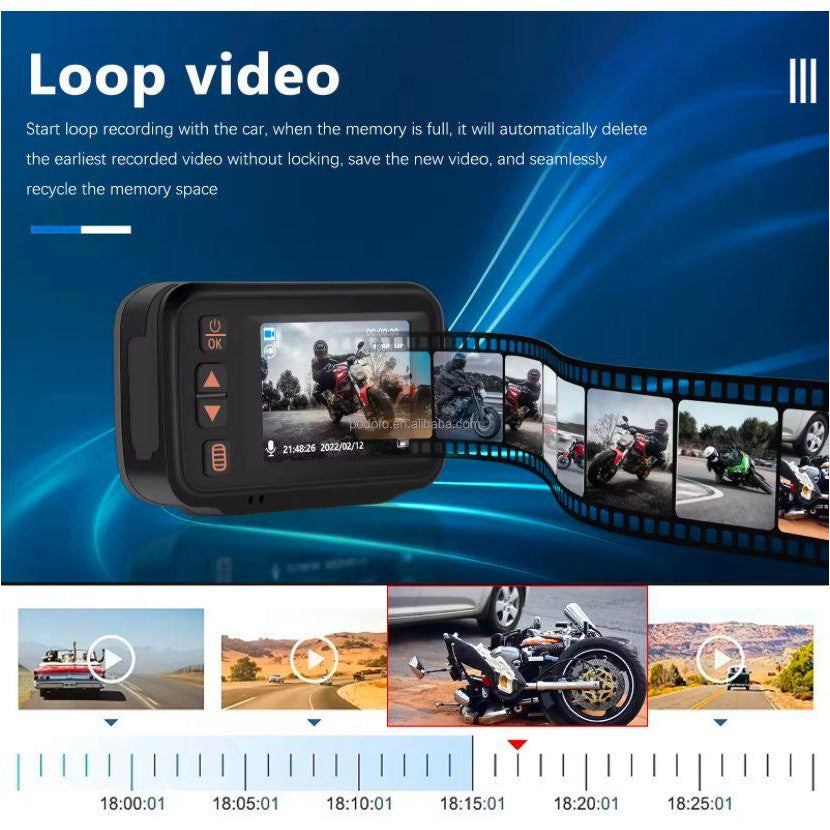 MINNAMOTO Dashcam Race Motor Recorder Camera