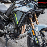 MINNAMOTO Crash Bar Engine Guard CF Moto 450 MT Upper Lower – Black