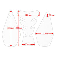 PROF.COMFORTO Side + Center Tank Pad Kawasaki ZX25R, ZX25RR, ZX4R, ZX4RR Tankpad Tengah + Samping