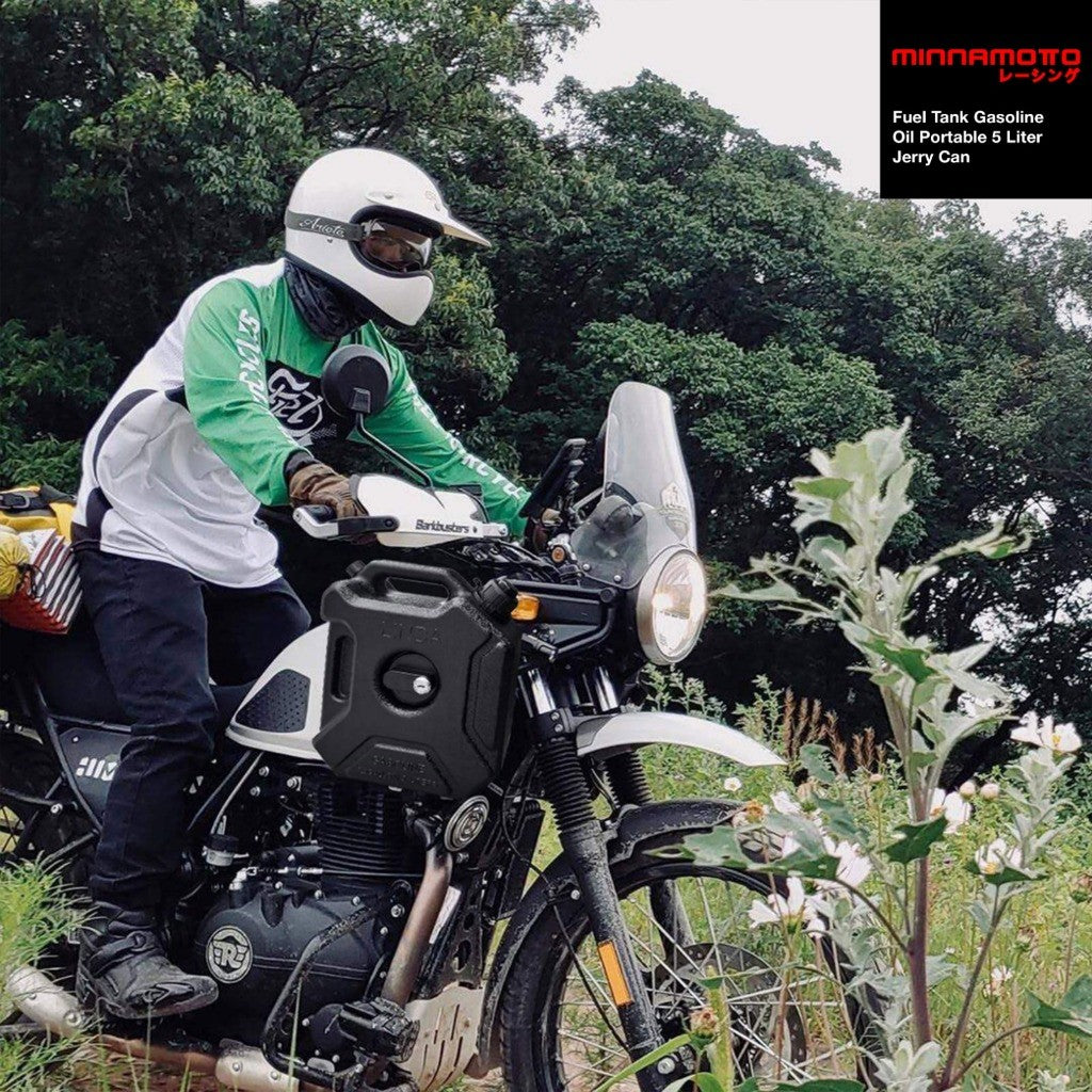 MINNAMOTO Fuel Tank Gasoline Oil Portable 5 Liter Jerry Can Jerigen Bensin / Solar / Oli / Bahan Bakar Touring
