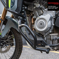 MINNAMOTO Crash Bar Engine Guard CF Moto 450 MT Upper Lower – Black