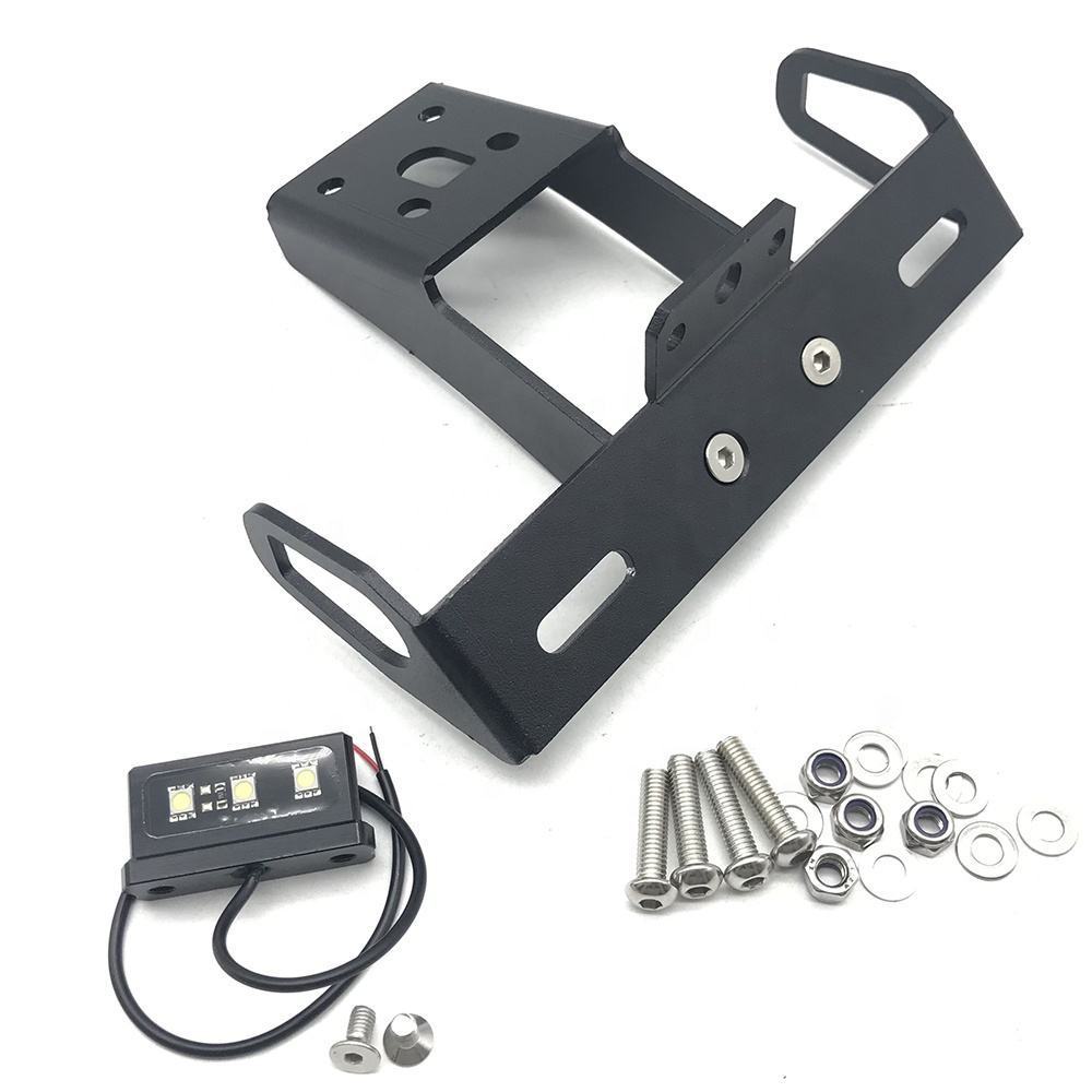 MINNAMOTO Tail Tidy + License Plate Lamp Kawasaki ZX6R 636 09–18 / ZX10R 08–10 Dudukan Plat