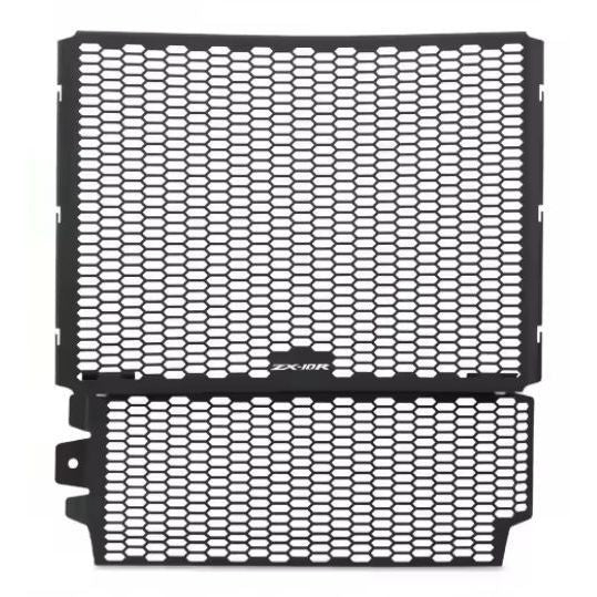 MINNAMOTO Radiator Guard & Oil Cooler / Downpipe Grille Kawasaki ZX10R 21-Up - PRO Pelindung Radiator