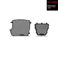 MINNAMOTO Radiator Guard + Downpipe Grille Cover Ducati X Diavel EVO Pelindung Radiator