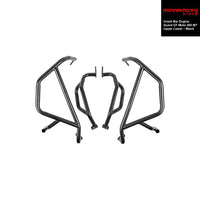 MINNAMOTO Crash Bar Engine Guard CF Moto 450 MT Upper Lower – Black