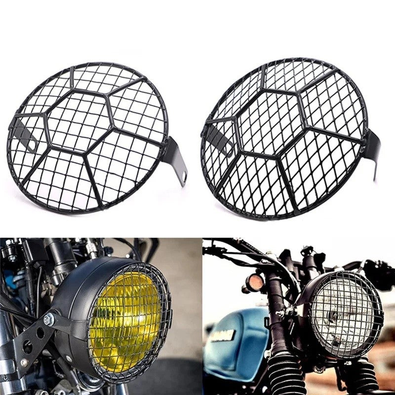 MINNAMOTO Headlamp Guard Naked Universal Cross / Net / Lines / Y Pelindung Lampu Depan