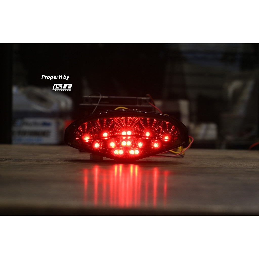 MINNAMOTO Stoplamp 3 in 1 Ducati Monster 659, 696, 795, 796, 1100 EVO Lampu Rem Belakang + Sein