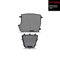 MINNAMOTO Radiator Guard + Downpipe Grille Cover Ducati X Diavel EVO Pelindung Radiator