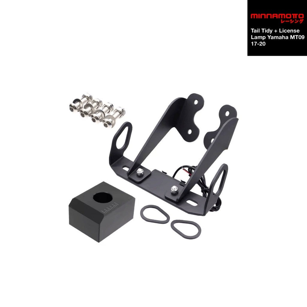 MINNAMOTO Tail Tidy + License Lamp Yamaha MT-09 17–20 / 21–23 Dudukan Plat + Lampu
