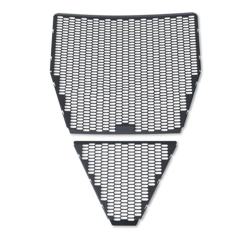 MINNAMOTO Radiator Guard Cover & Downpipe Grille Ducati Panigale V4, V4S 7G 25-Up - PRO Pelindung Radiator