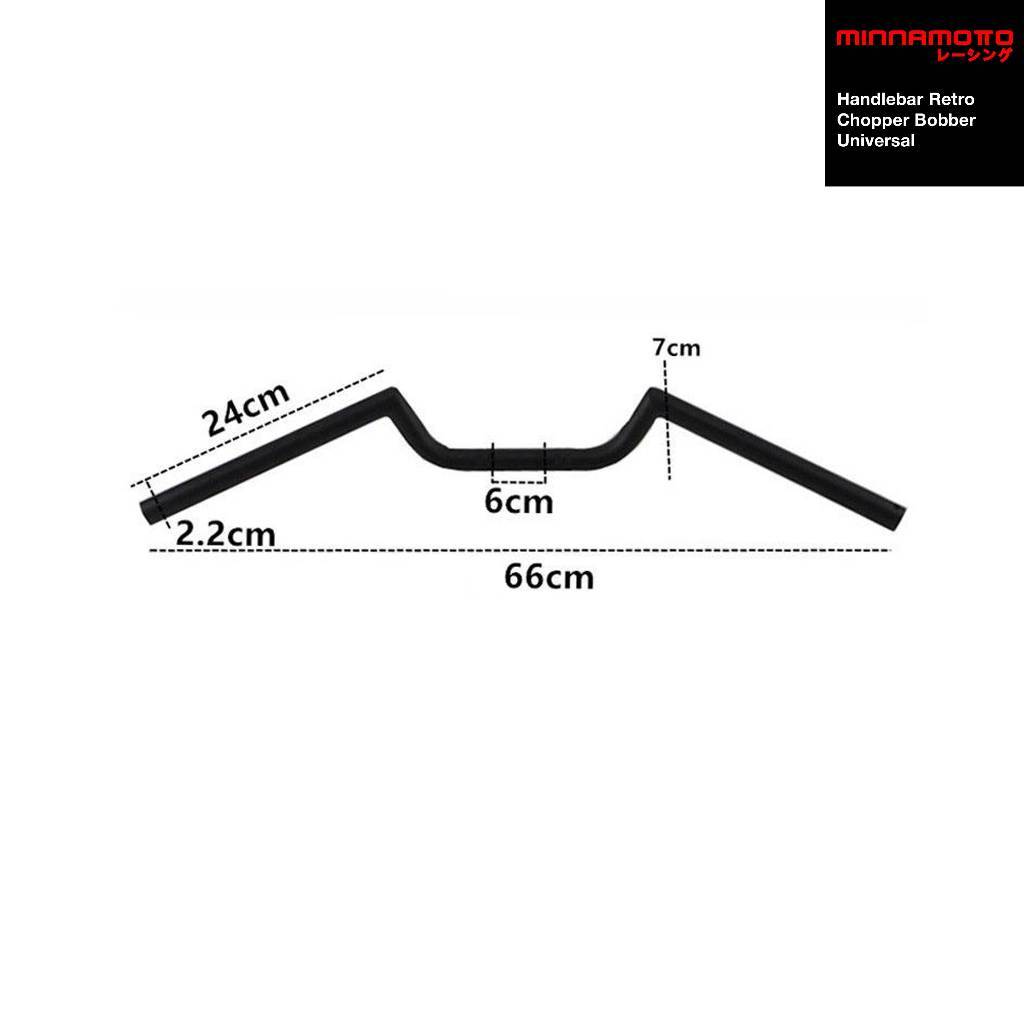 MINNAMOTO Handlebar Retro Chopper Bobber Universal