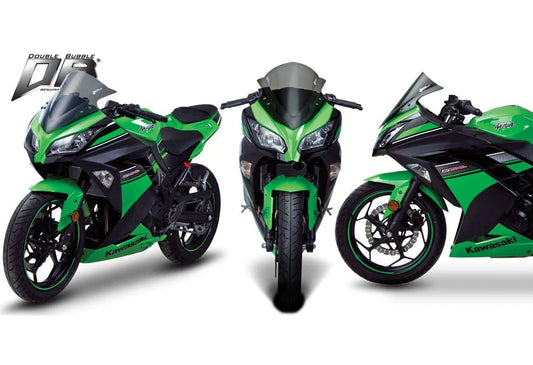 ZEROGRAVITY Windscreen Kawasaki Ninja 250 FI Old 13-17 Double Bubble Light Smoke