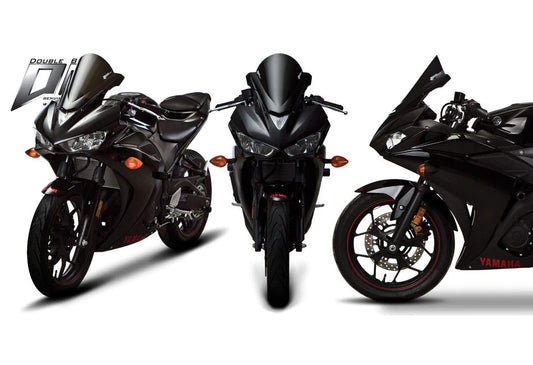 ZEROGRAVITY Yamaha R25 V1 14-18 Double Bubble Light Smoke