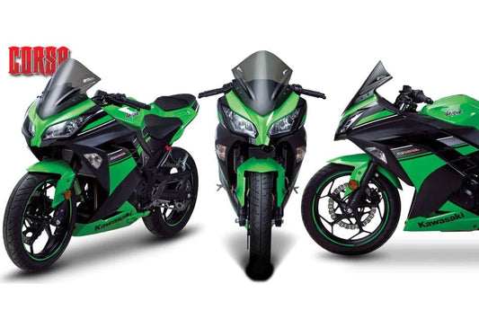 ZEROGRAVITY Windscreen Kawasaki Ninja 250 FI Old 13-17 Corsa Light Smoke