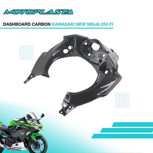 MOTOPLASTA Dashboard Speedometer Carbon Kawasaki New Ninja 250 18'Up Karbon