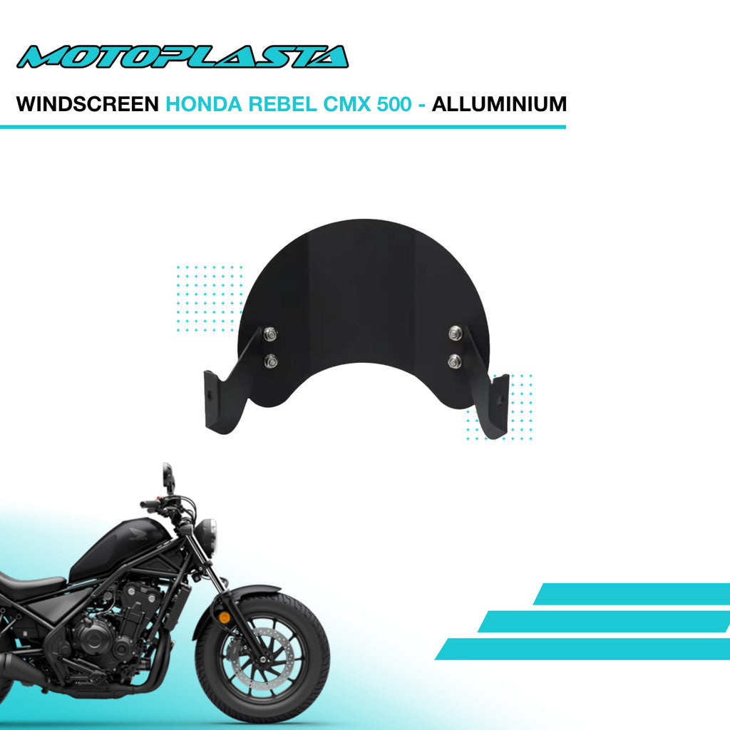 MOTOPLASTA Windscreen Honda Rebel CMX 500 Alluminium