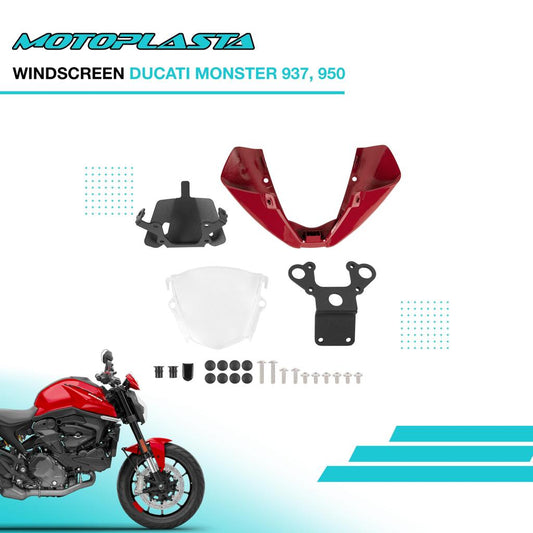 MOTOPLASTA Visor Ducati Monster 937, 950 Windscreen Windshield