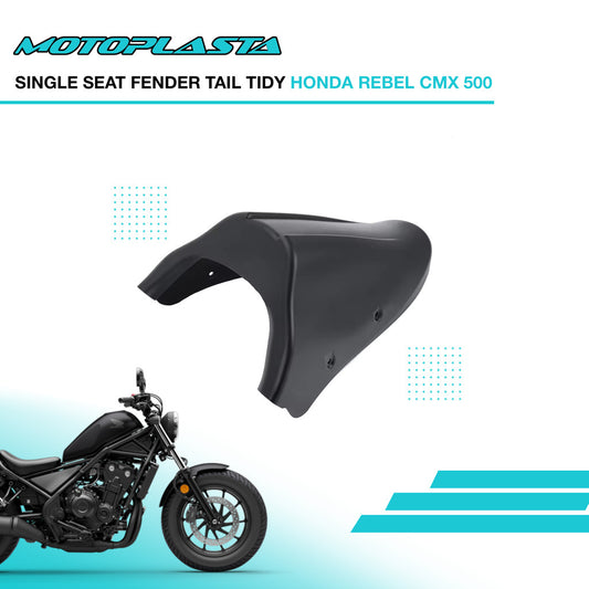 MOTOPLASTA Single Seat Fender Tail Tidy Honda Rebel CMX 500