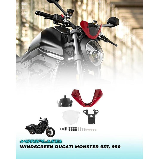 MOTOPLASTA Visor Ducati Monster 937, 950 Windscreen Windshield
