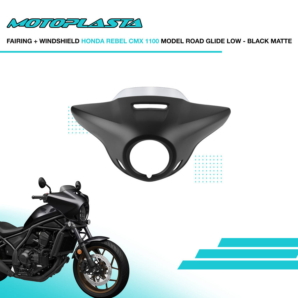 MOTOPLASTA Fairing + Windshield Honda Rebel CMX 1100 Model Road Glide Low