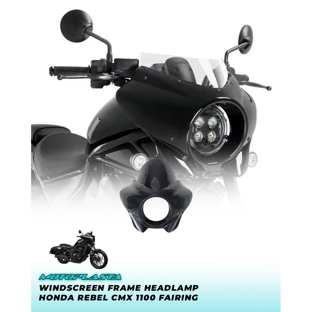MOTOPLASTA Windscreen Frame Headlamp Honda Rebel CMX 1100 Fairing Depan