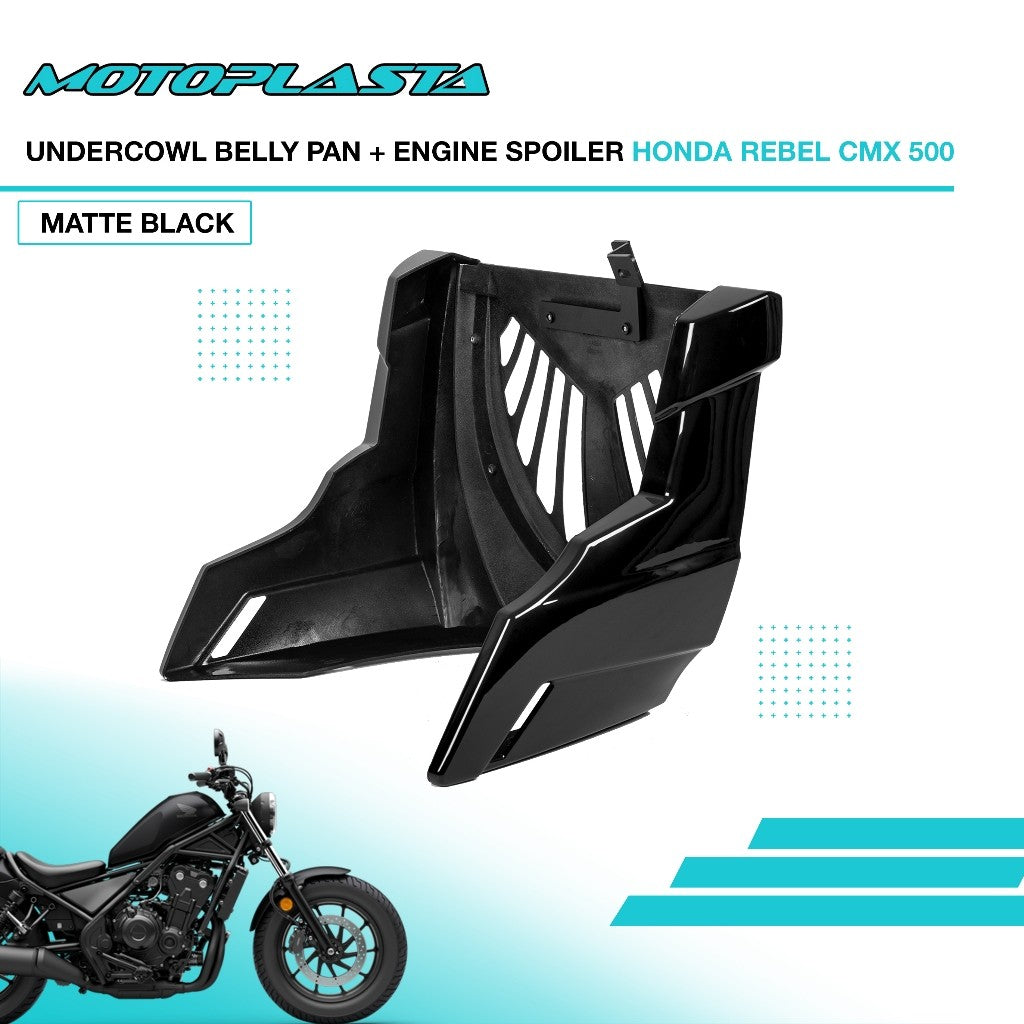 MOTOPLASTA Undercowl Belly Pan + Engine Spoiler Honda Rebel CMX 500