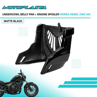 MOTOPLASTA Undercowl Belly Pan + Engine Spoiler Honda Rebel CMX 500