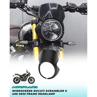 MOTOPLASTA Windhshield Ducati Scrambler X 400 2025 Frame Headlamp Windscreen
