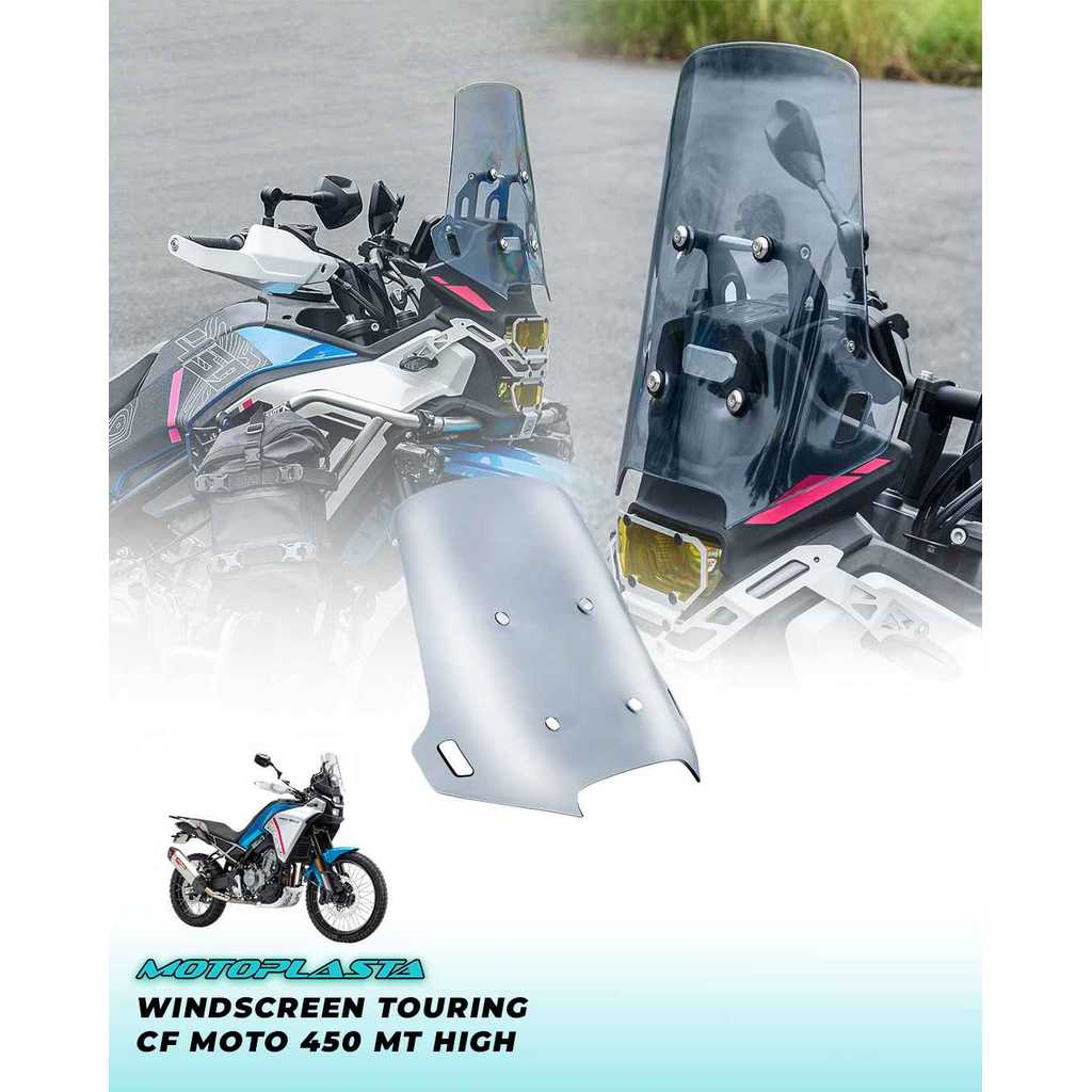 MOTOPLASTA Windscreen Touring CF Moto 450 MT High Visor Windshield
