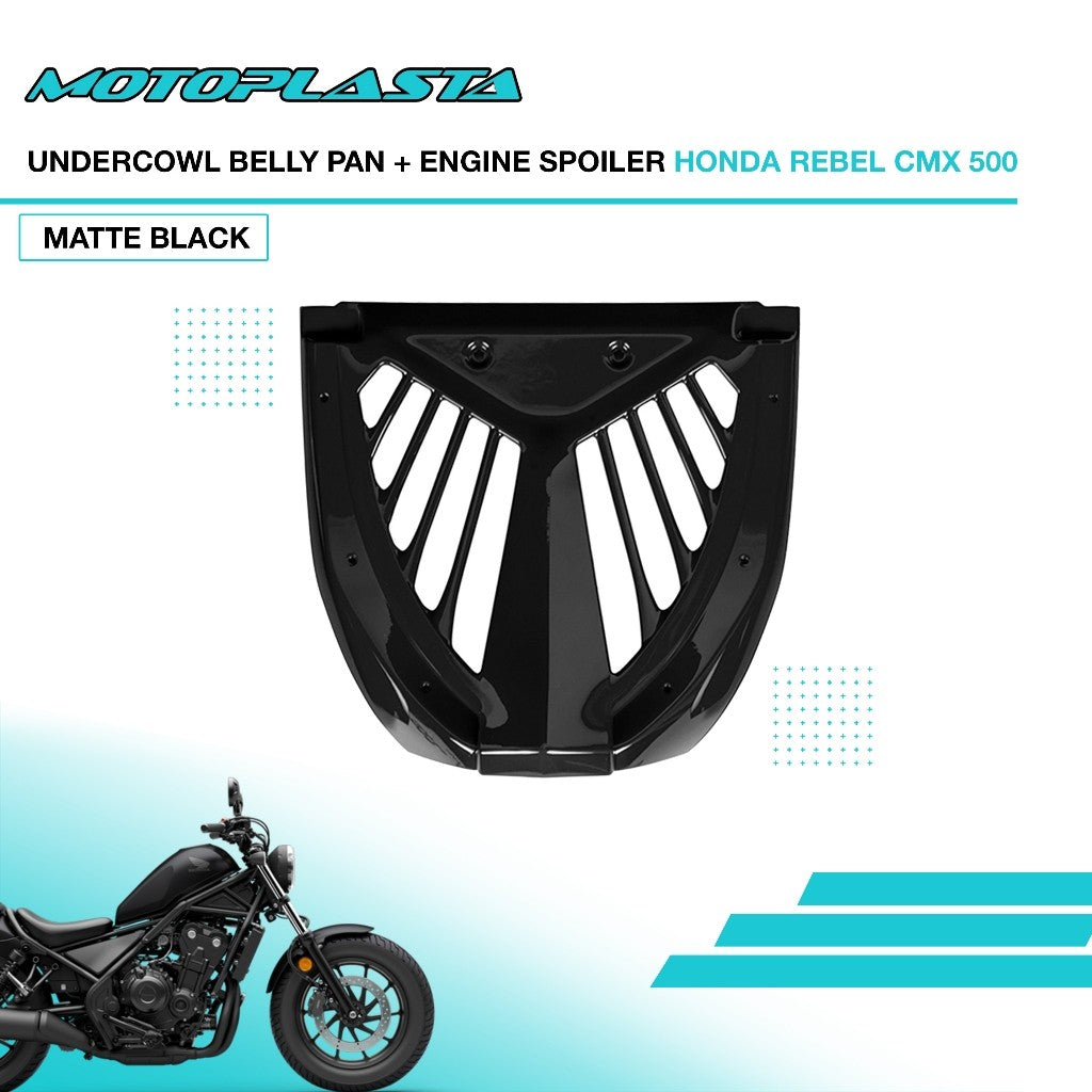 MOTOPLASTA Undercowl Belly Pan + Engine Spoiler Honda Rebel CMX 500