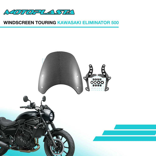 MOTOPLASTA Visor Touring Kawasaki Eliminator 500 Windshield Windscreen