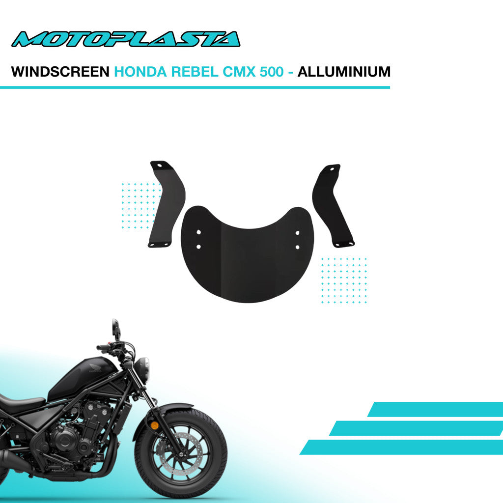 MOTOPLASTA Windscreen Honda Rebel CMX 500 Alluminium