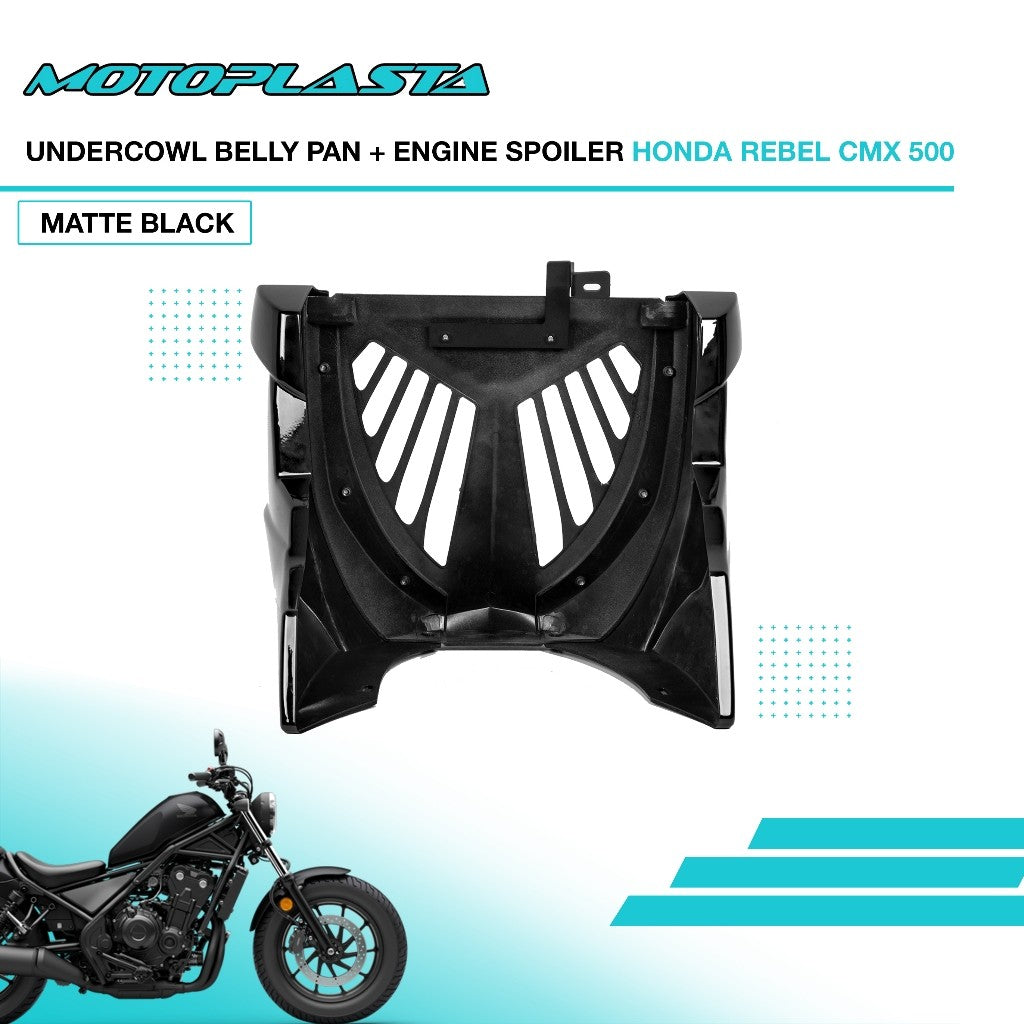 MOTOPLASTA Undercowl Belly Pan + Engine Spoiler Honda Rebel CMX 500