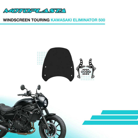 MOTOPLASTA Visor Touring Kawasaki Eliminator 500 Windshield Windscreen