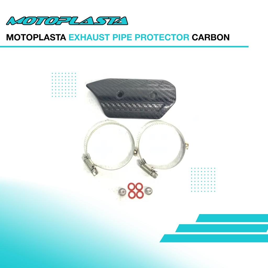 MOTOPLASTA Exhaust Pipe Protector Carbon Universal