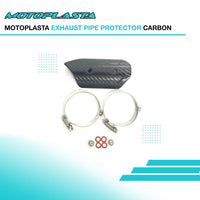 MOTOPLASTA Exhaust Pipe Protector Carbon Universal