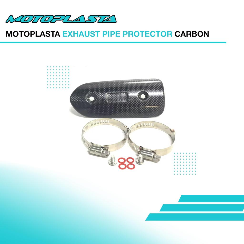 MOTOPLASTA Exhaust Pipe Protector Carbon Universal